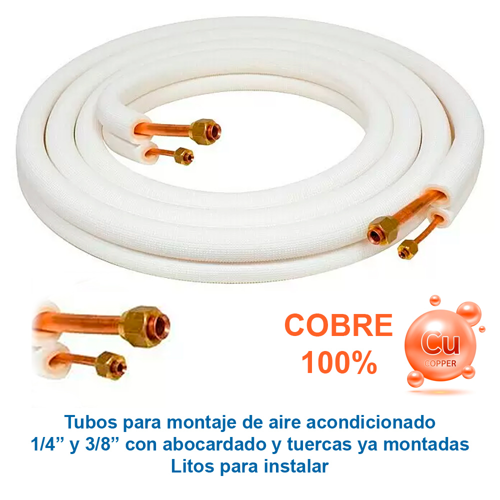 Tubos de montaje aire acondicionado 100% cobre